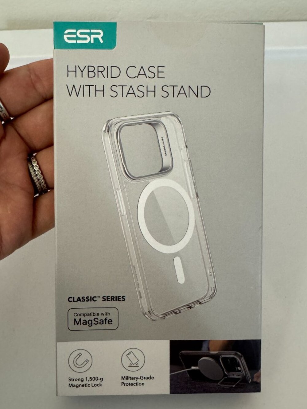 ESR Classic Series Clear MagSafe Hybrid Case iPhone 15 Pro Max | NWT
